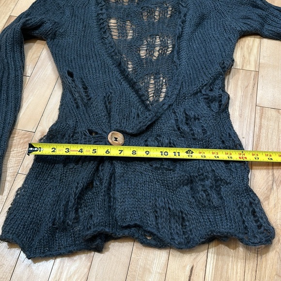 Diesel Open Knit Faux Wrap Sweater - Picture 8 of 8